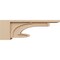 Ekena Millwork 6"W x 36"D x 12"H Thin Alma Rough Cedar Woodgrain TimberThane Corbel, Primed Tan CORUR06X36X12ALMRCPR - alternate 2